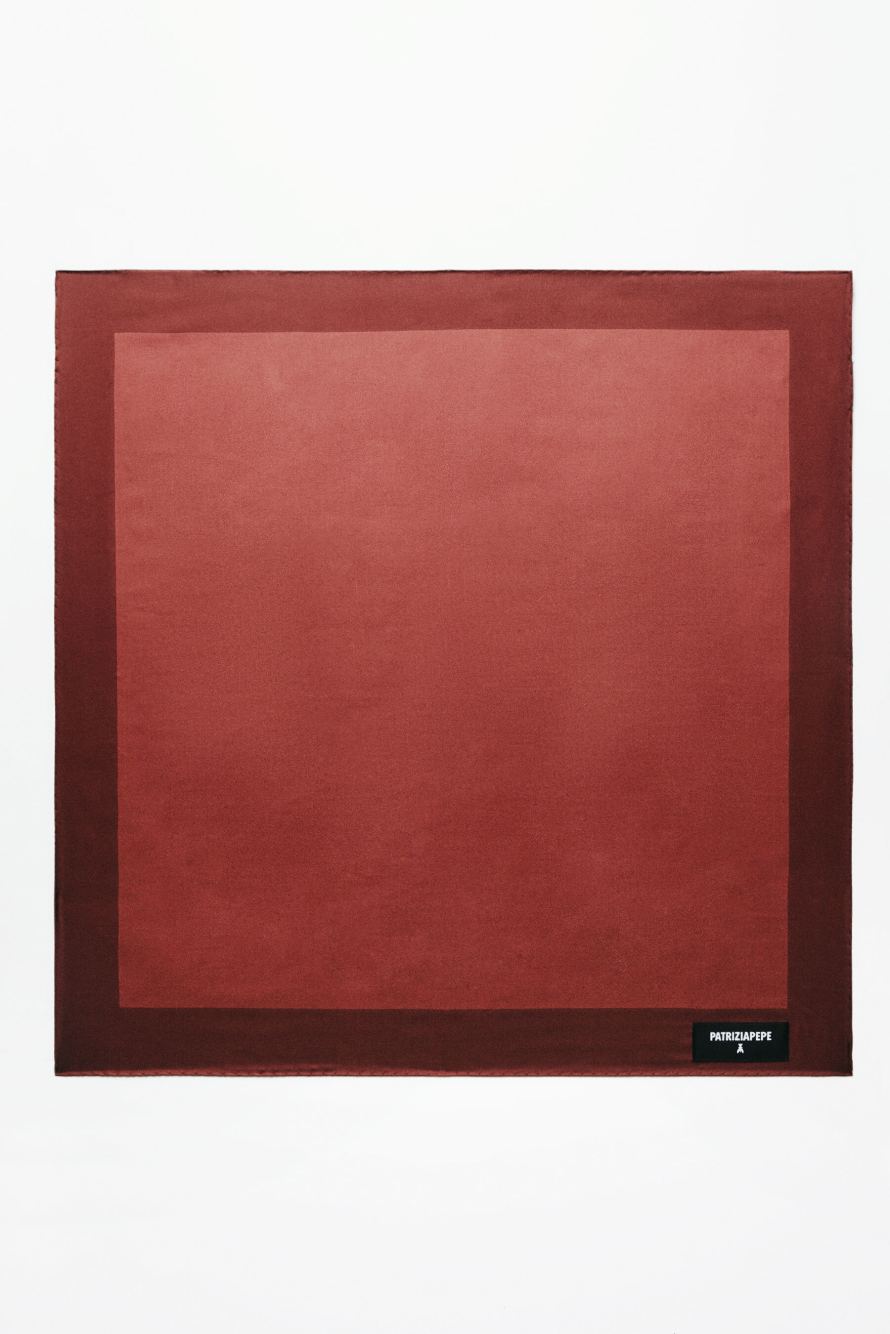 Silk scarf, Brown, Patrizia Pepe