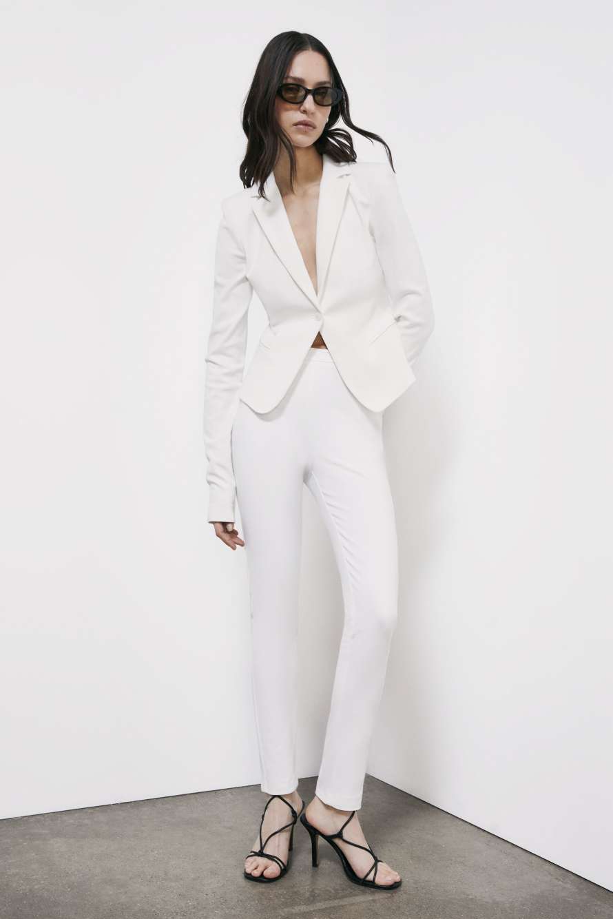 Slim pants, White, Patrizia Pepe