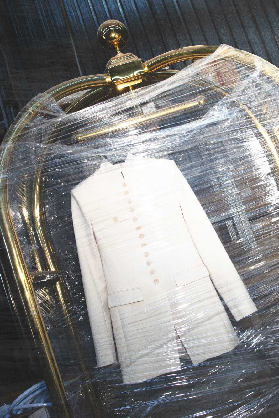 Radical Rose Officer jacket, White, Patrizia Pepe