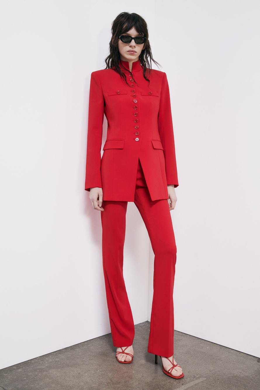 Radical Rose Officer jacket, Red, Patrizia Pepe