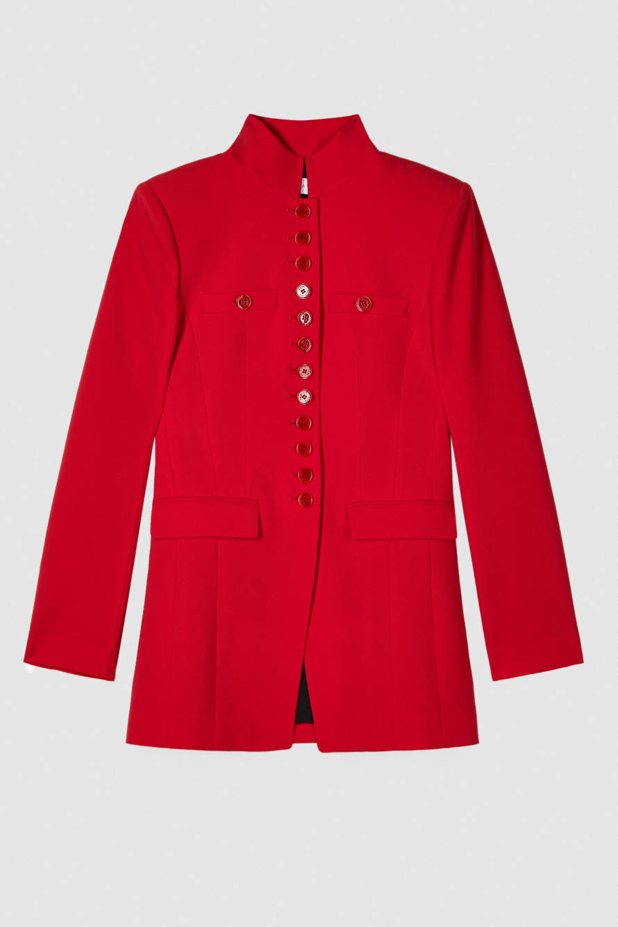 Radical Rose Officer jacket, Red, Patrizia Pepe