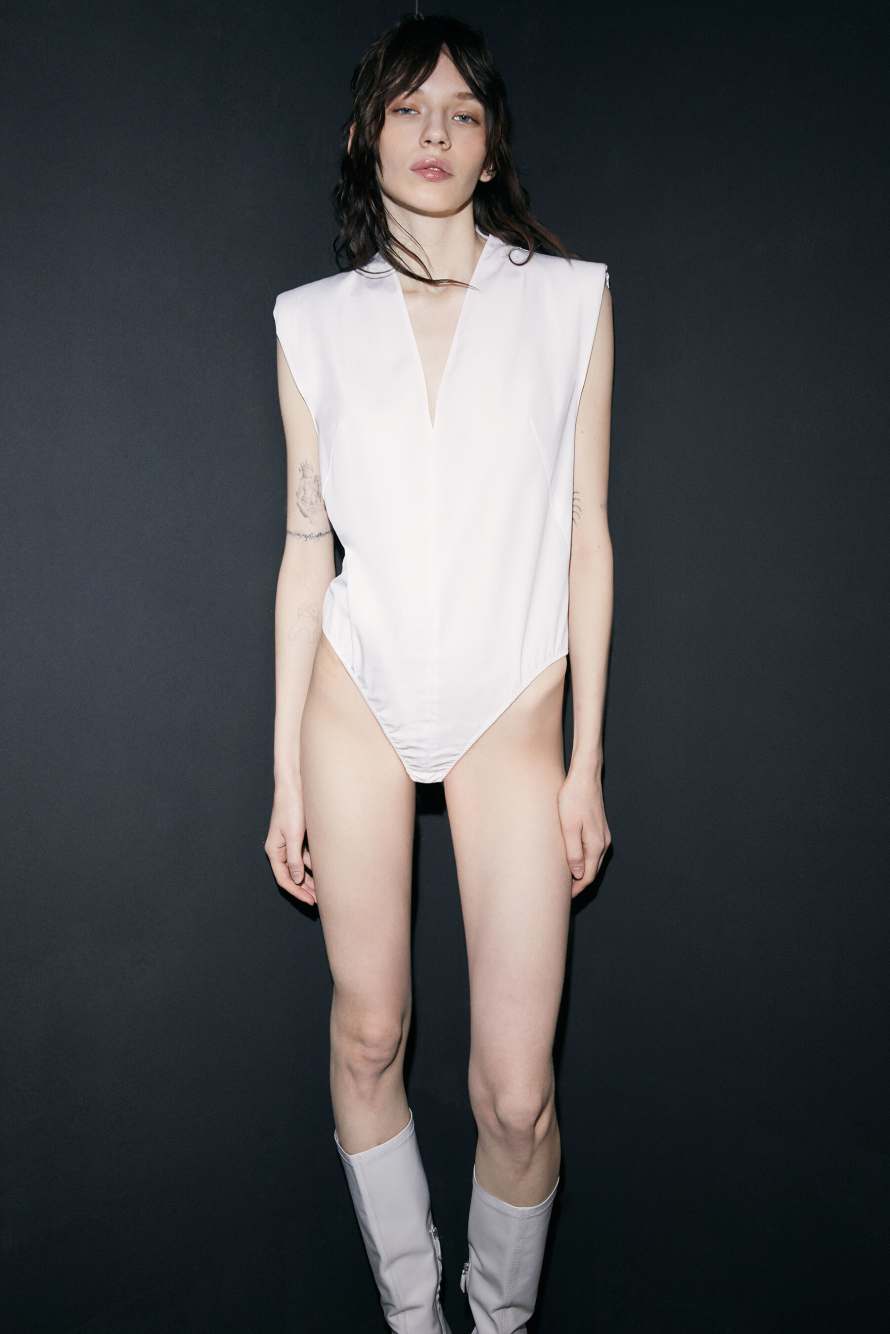 The Popeline Body, Bianco, Patrizia Pepe