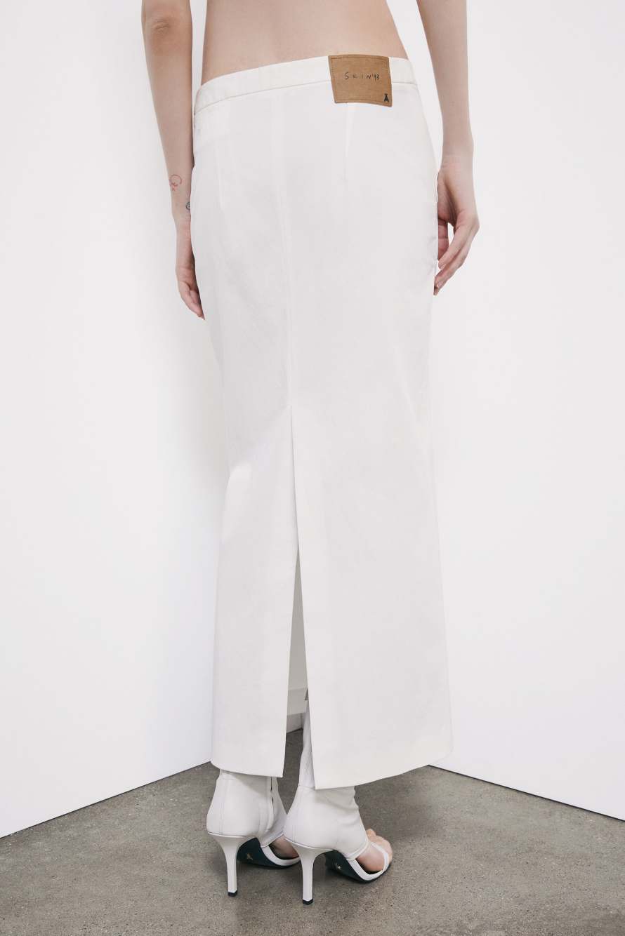 The Pencil Skirt, White, Patrizia Pepe