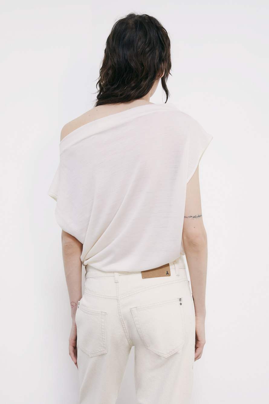 The Off-Shoulder Body, Bianco, Patrizia Pepe