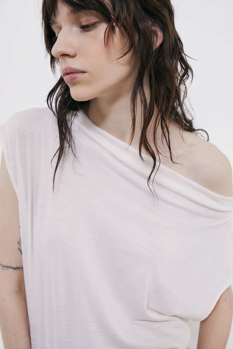 The Off-Shoulder Body, Bianco, Patrizia Pepe