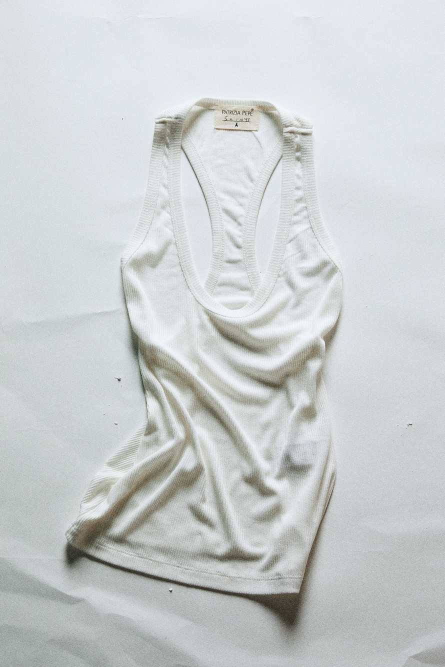 The Vogatore Tanktop, Bianco, Patrizia Pepe