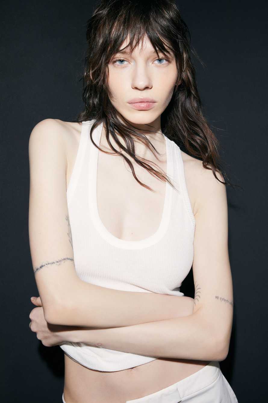 The Vogatore Tanktop, Bianco, Patrizia Pepe