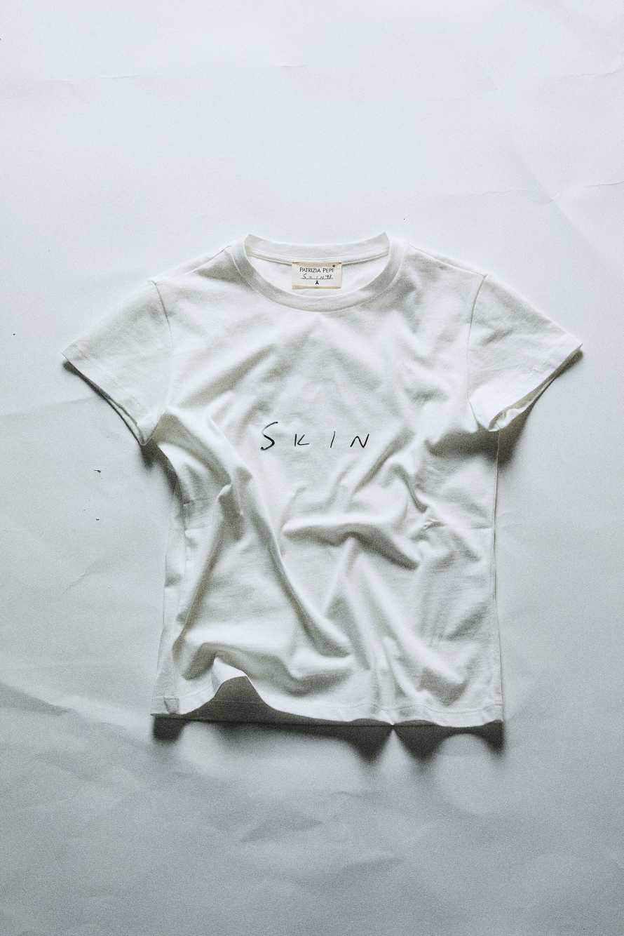 The SKIN T-Shirt, White, Patrizia Pepe