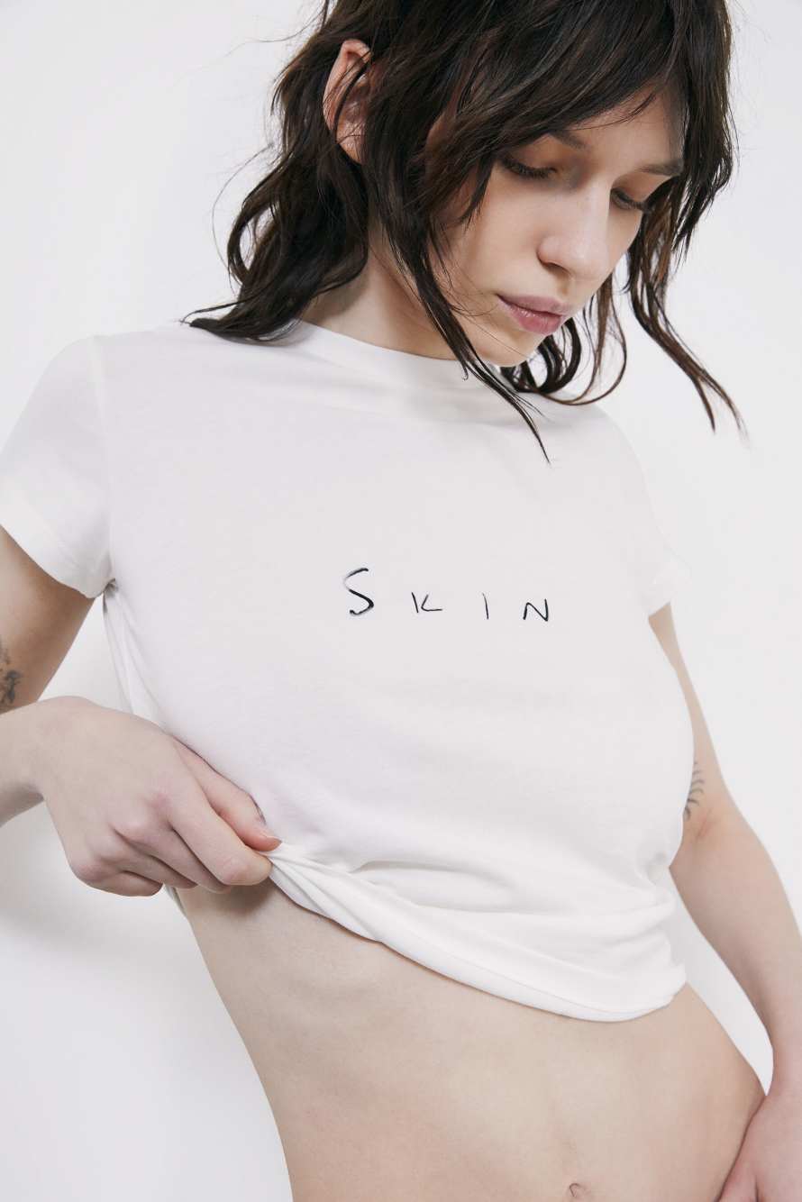The SKIN T-Shirt, White, Patrizia Pepe