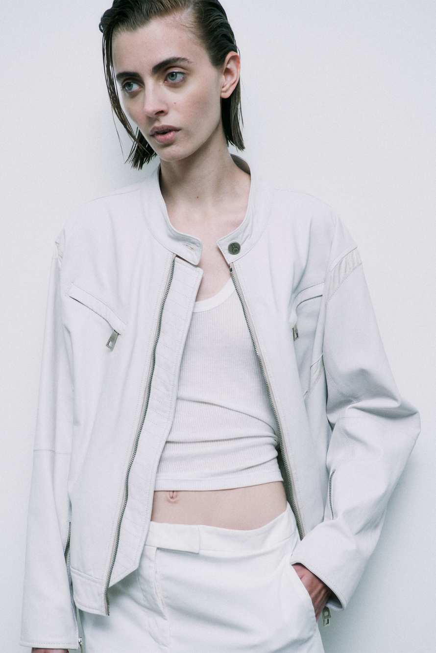 The Racing SKIN Biker, Blanc, Patrizia Pepe