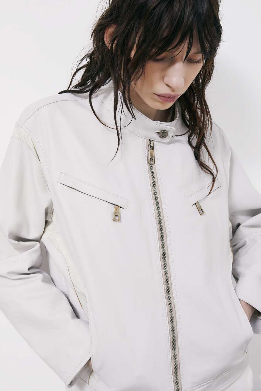 The Racing SKIN Biker, Blanc, Patrizia Pepe