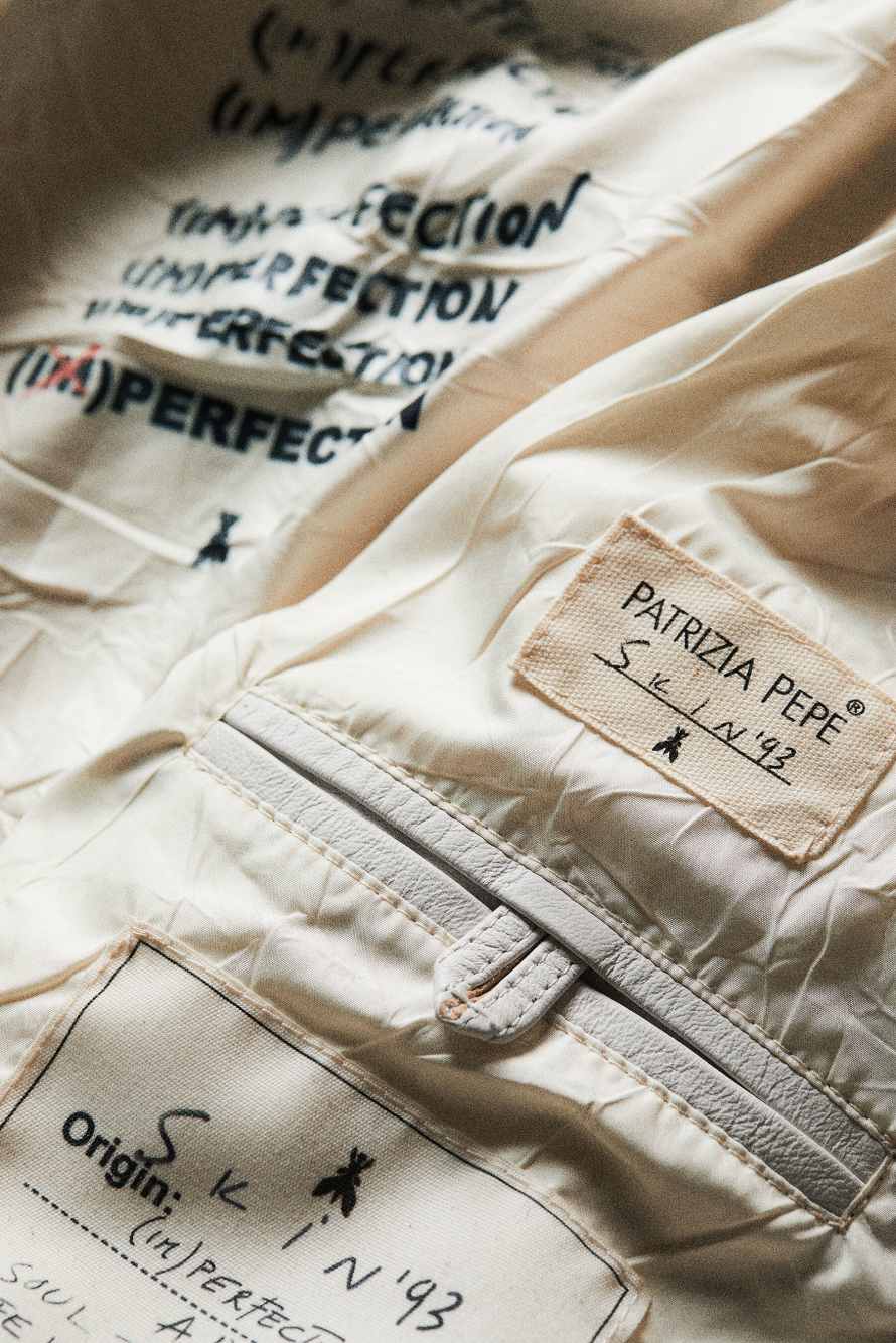 The Racing SKIN Biker, Blanc, Patrizia Pepe