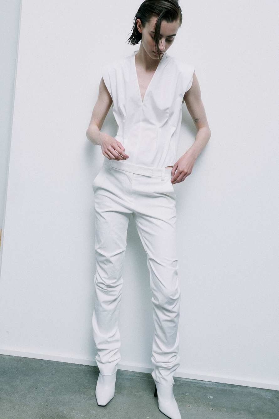 The Tailored SKIN Pants, White, Patrizia Pepe