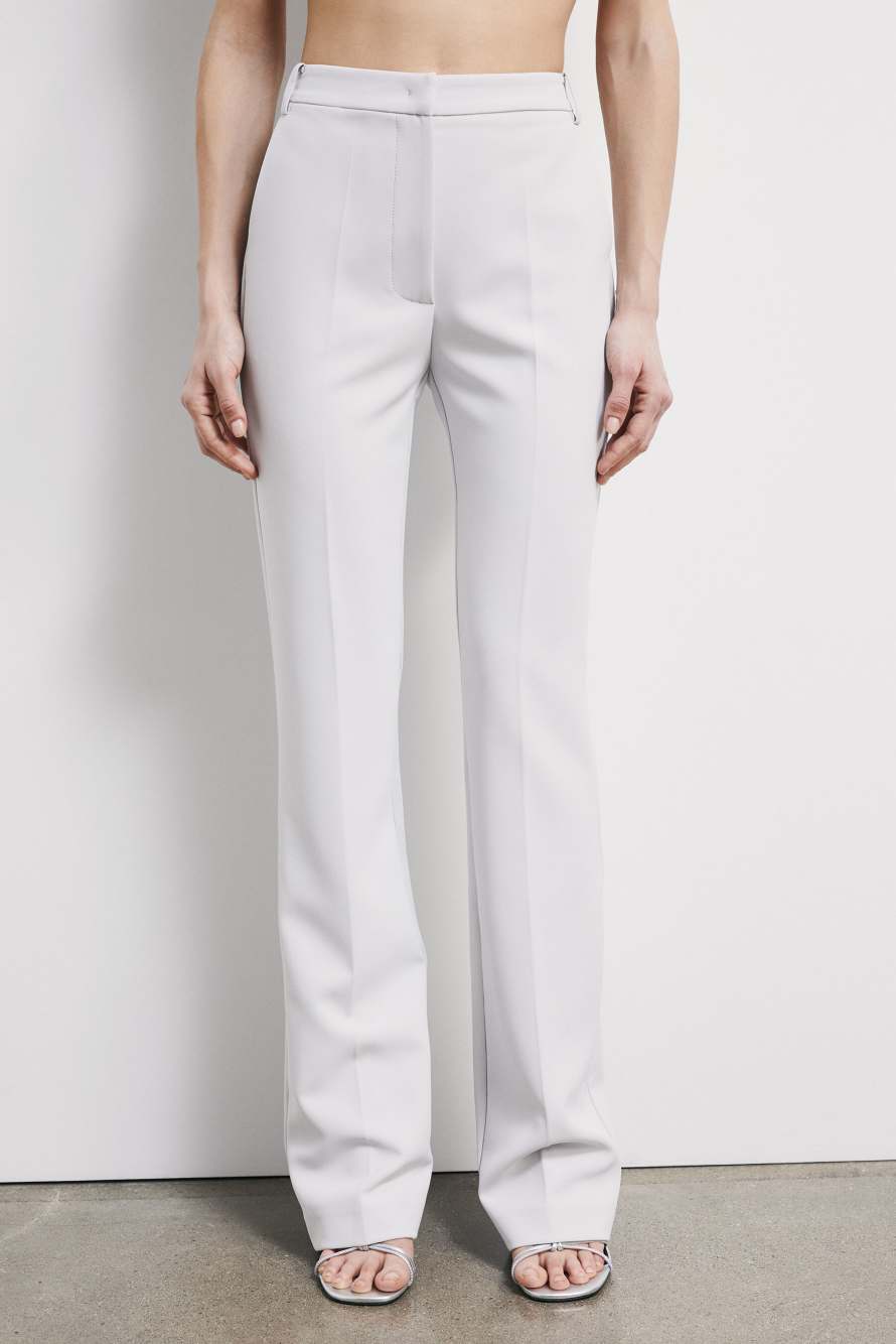 Structured straight-leg trousers, Grey, Patrizia Pepe