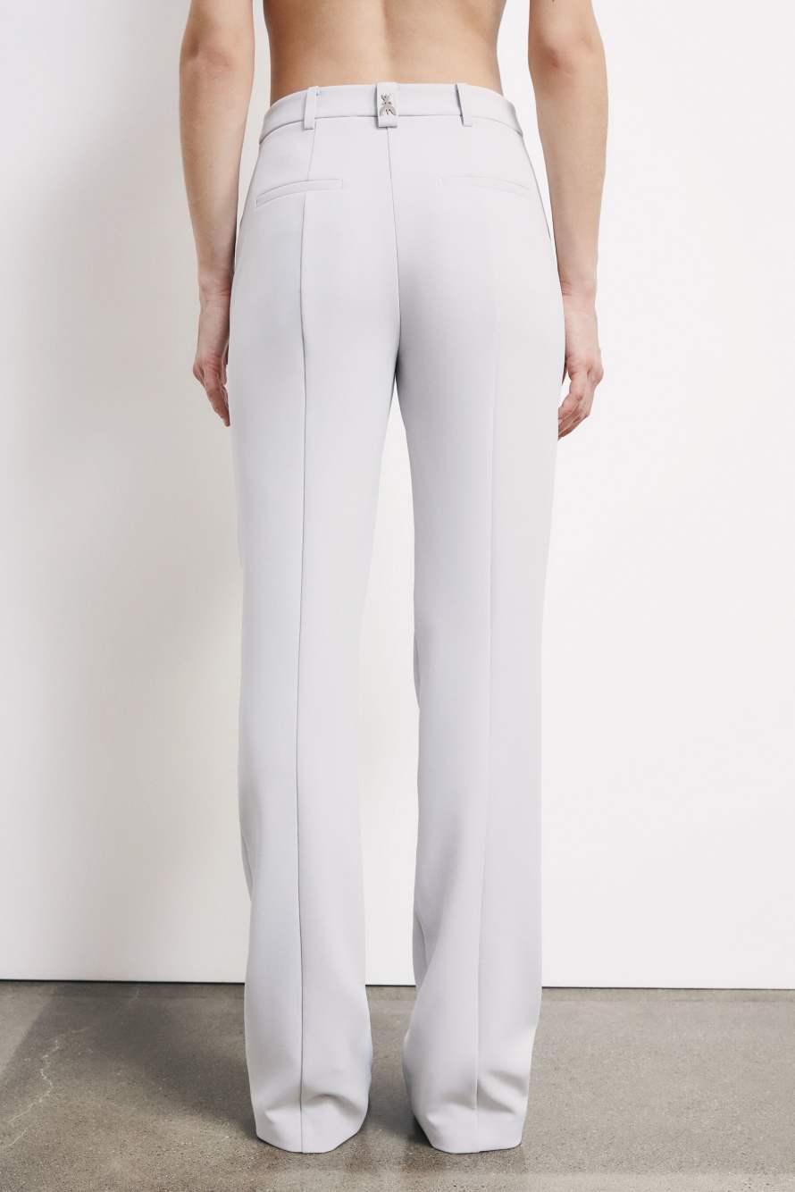 Structured straight-leg trousers, Grey, Patrizia Pepe