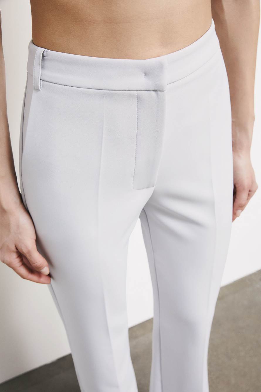 Structured straight-leg trousers, Grey, Patrizia Pepe