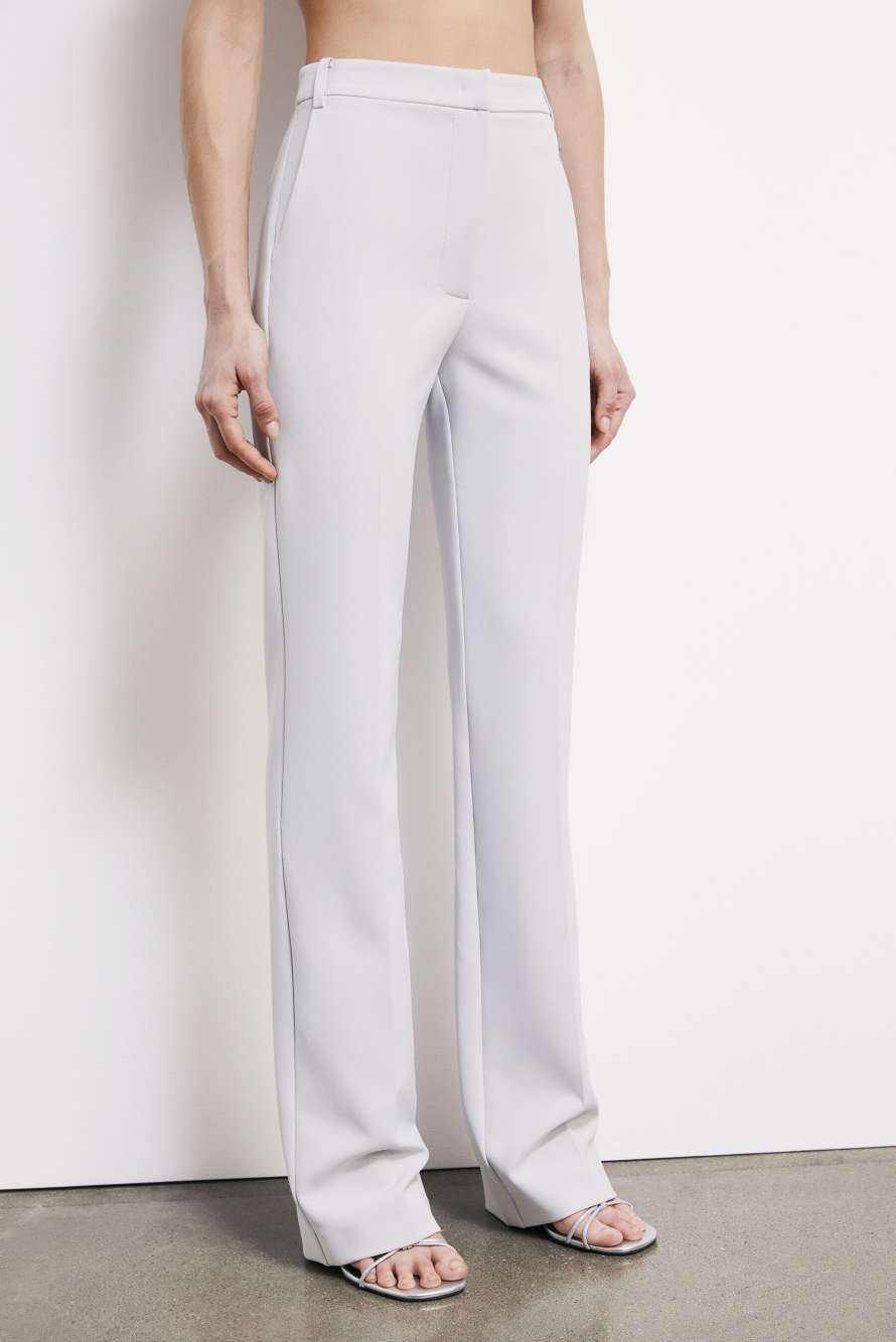 Structured straight-leg trousers, Grey, Patrizia Pepe