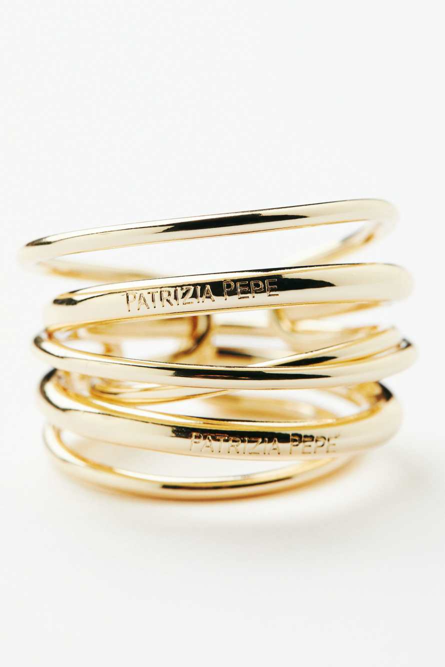 Light Circle Earcuff, Gold, Patrizia Pepe