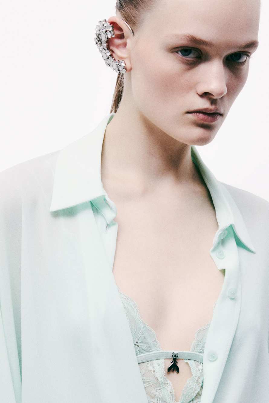 Diamond Cut ear cuff, Silver, Patrizia Pepe