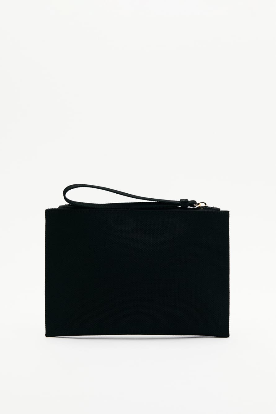 Small Tricot in the City pouch, Black/Orange, Patrizia Pepe