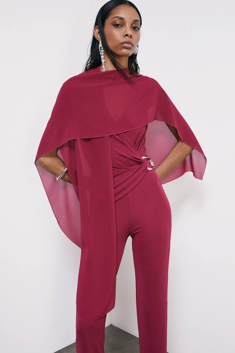 Elegant scarf stole, Red, Patrizia Pepe