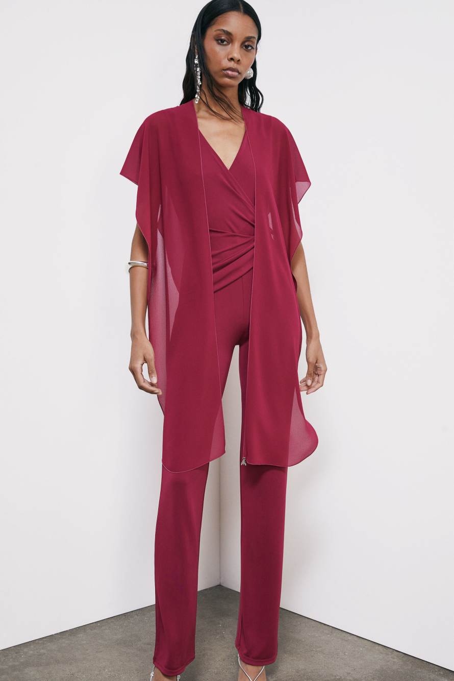 Elegant scarf stole, Red, Patrizia Pepe