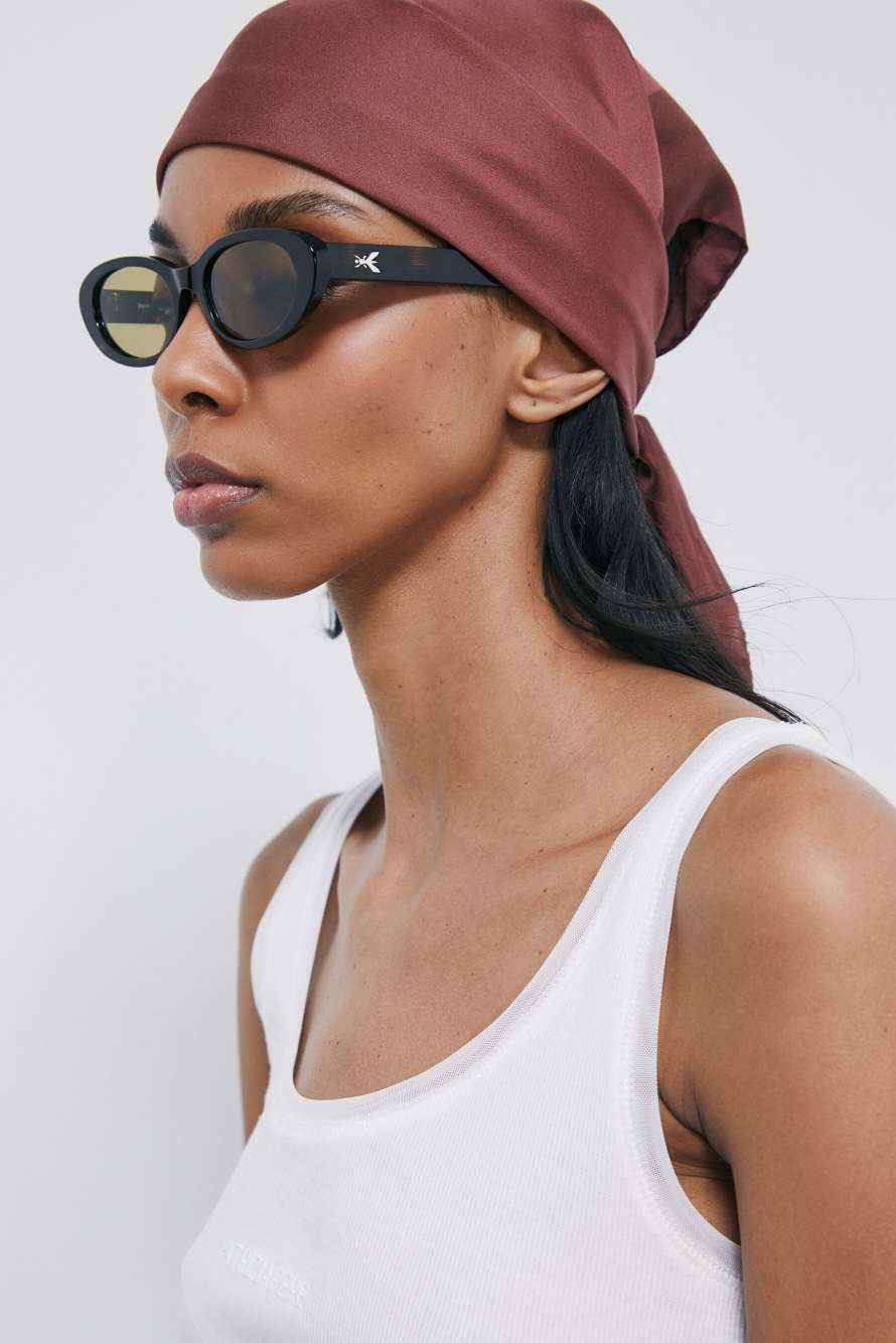 Silk scarf, Brown, Patrizia Pepe