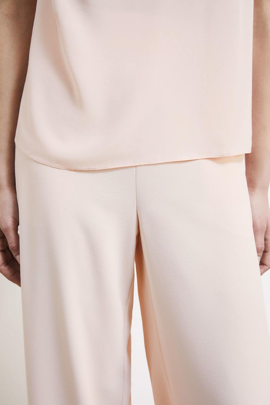 Asymmetric draped blouse, Pink, Patrizia Pepe