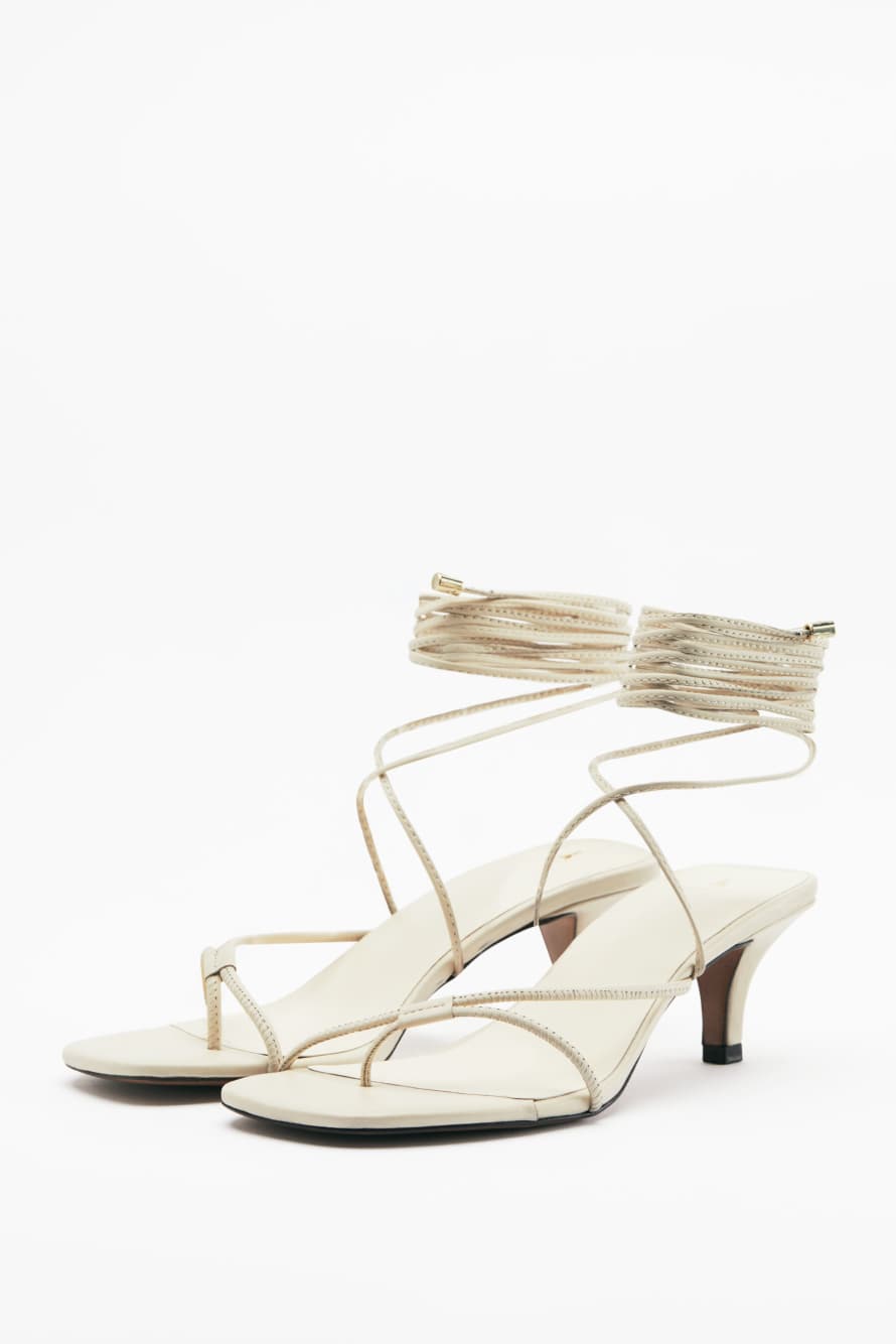 Сандалии на каблуке Essential Fly, Белый, Patrizia Pepe
