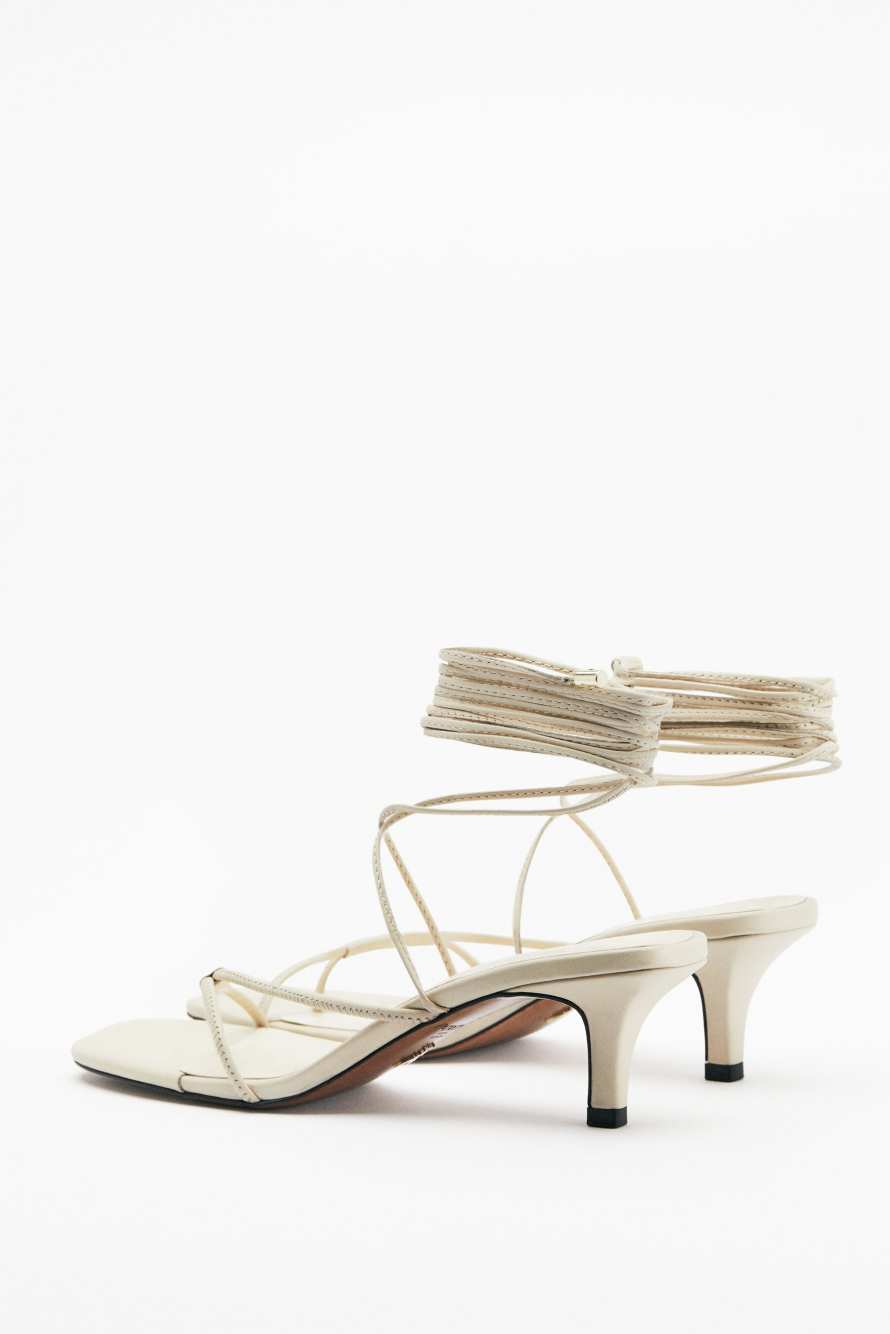 Сандалии на каблуке Essential Fly, Белый, Patrizia Pepe