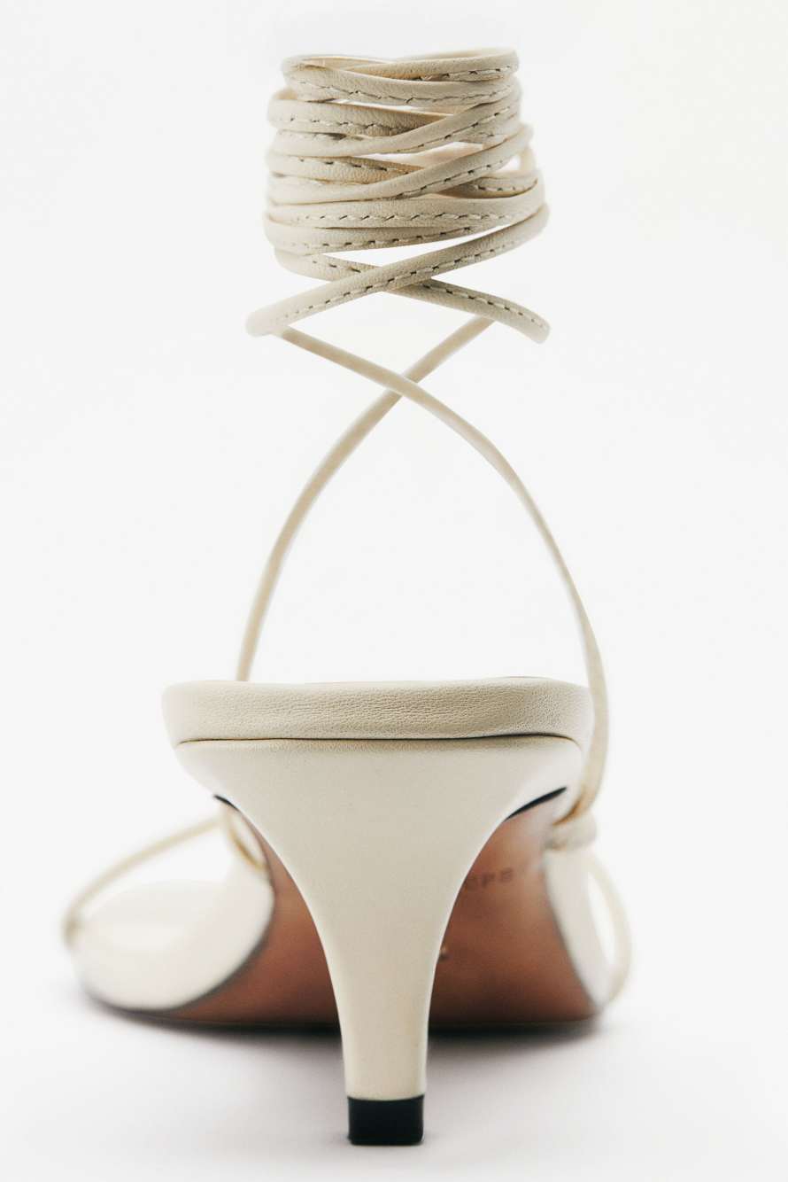 Сандалии на каблуке Essential Fly, Белый, Patrizia Pepe