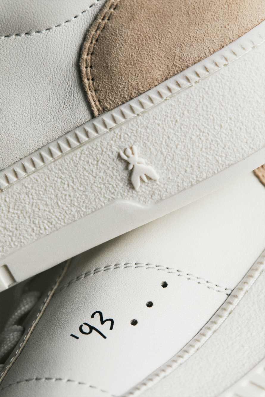 Leather and suede sneakers, White, Patrizia Pepe