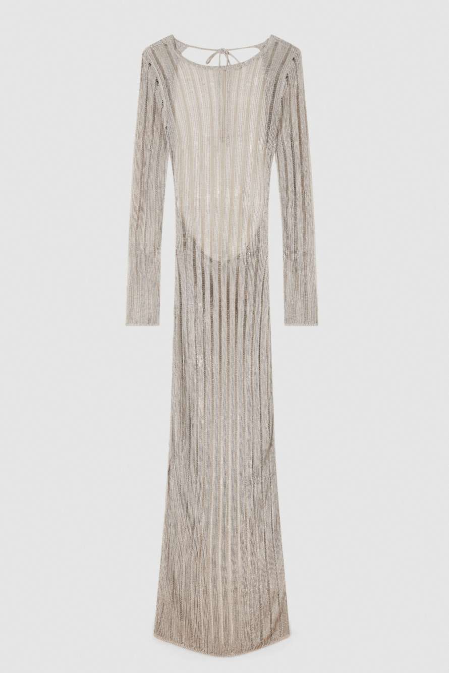 Robe longue en maille, Ivoire, Patrizia Pepe