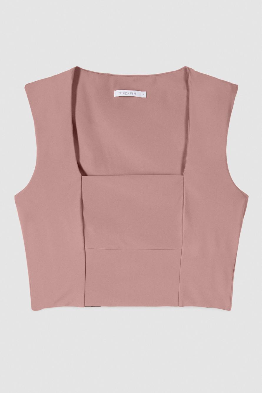 Top de jersey t&eacute;cnico, Rosa