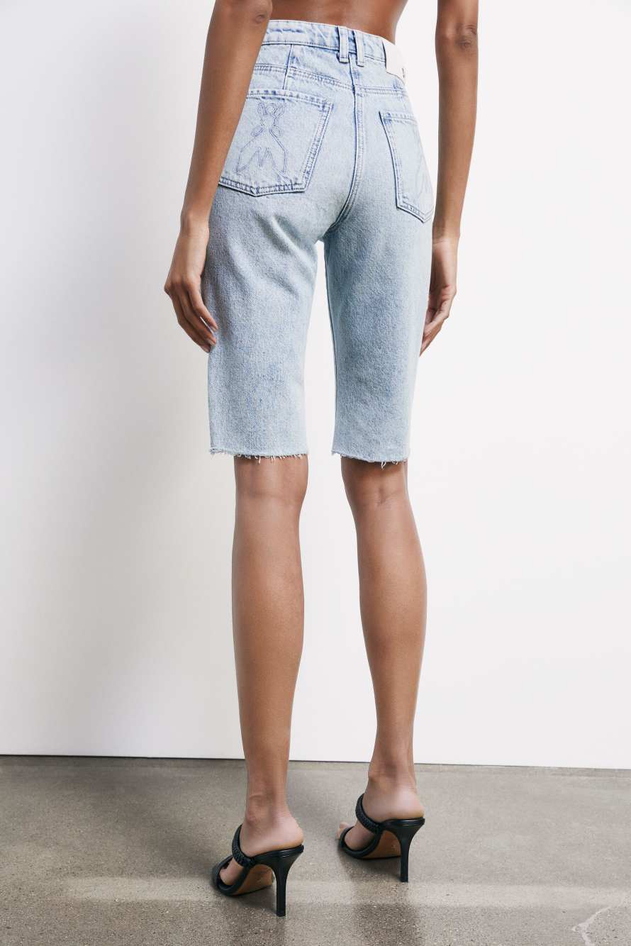 Bermuda en denim, Bleu Ciel, Patrizia Pepe