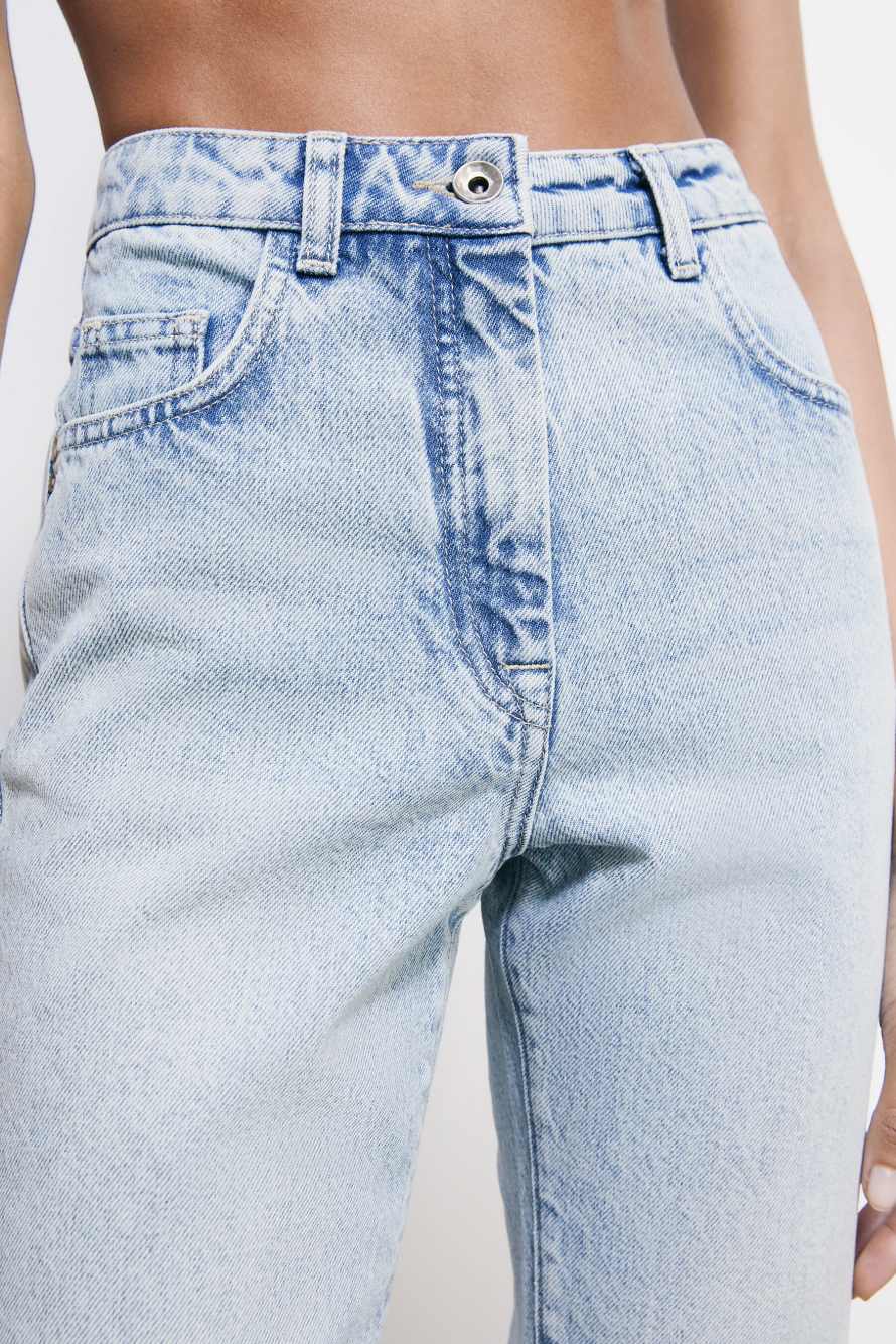 Bermuda en denim, Bleu Ciel, Patrizia Pepe