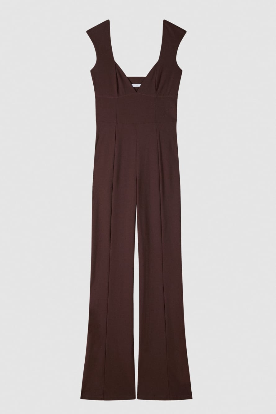 Mono slim de jersey, Marr&oacute;n