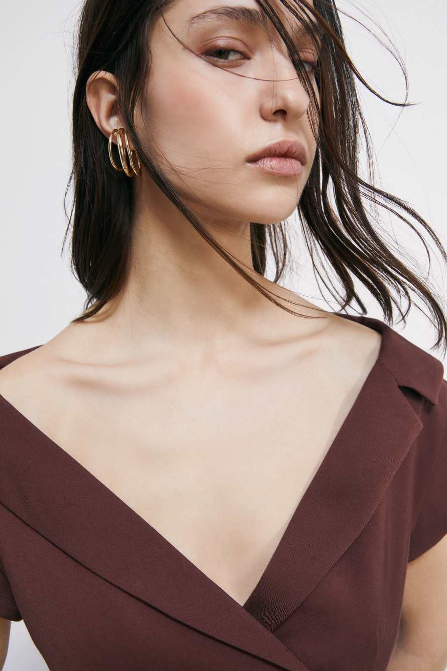 Серьга-манжета Light Circle, Золотистый, Patrizia Pepe