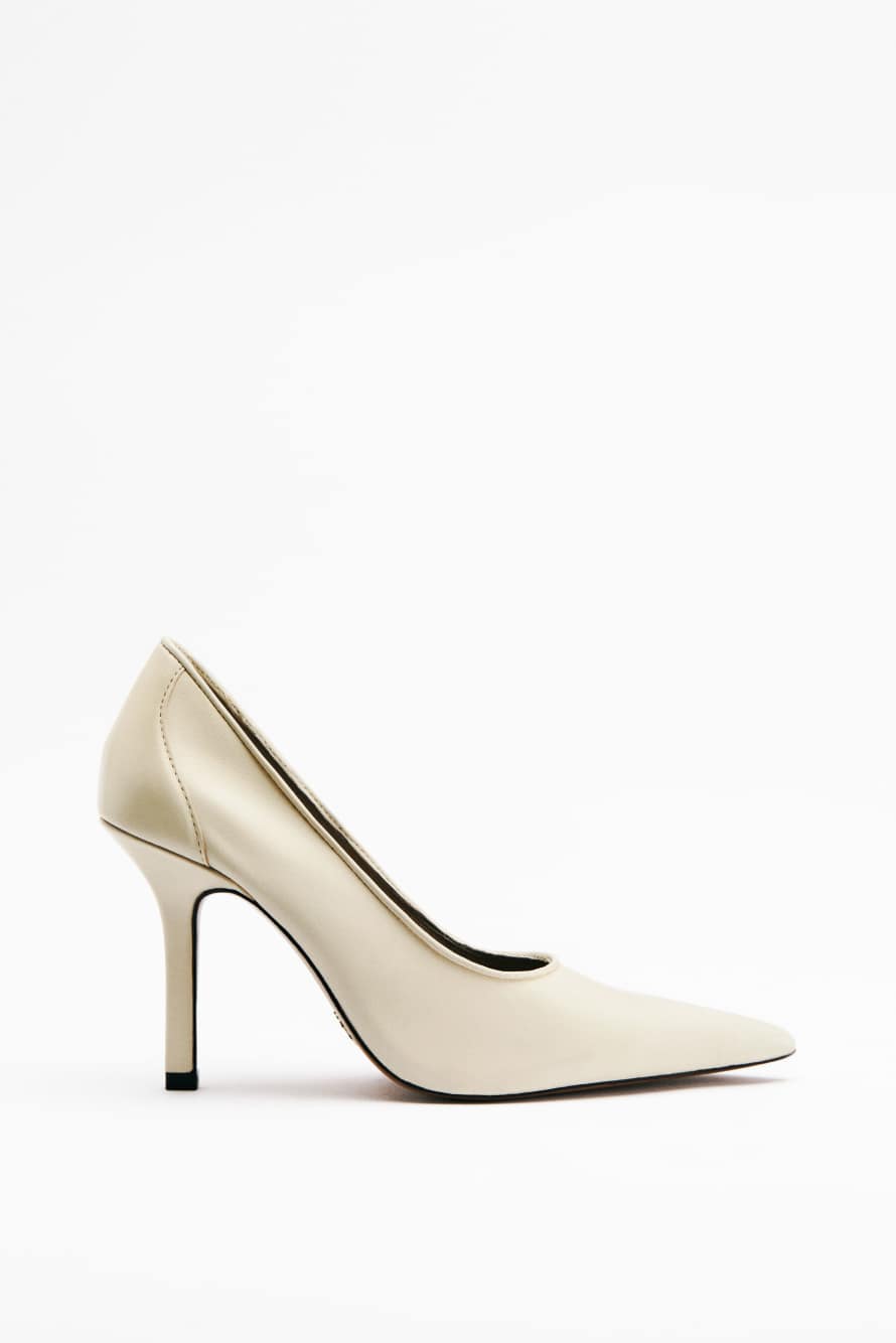SKIN nappa leather pumps, White, Patrizia Pepe
