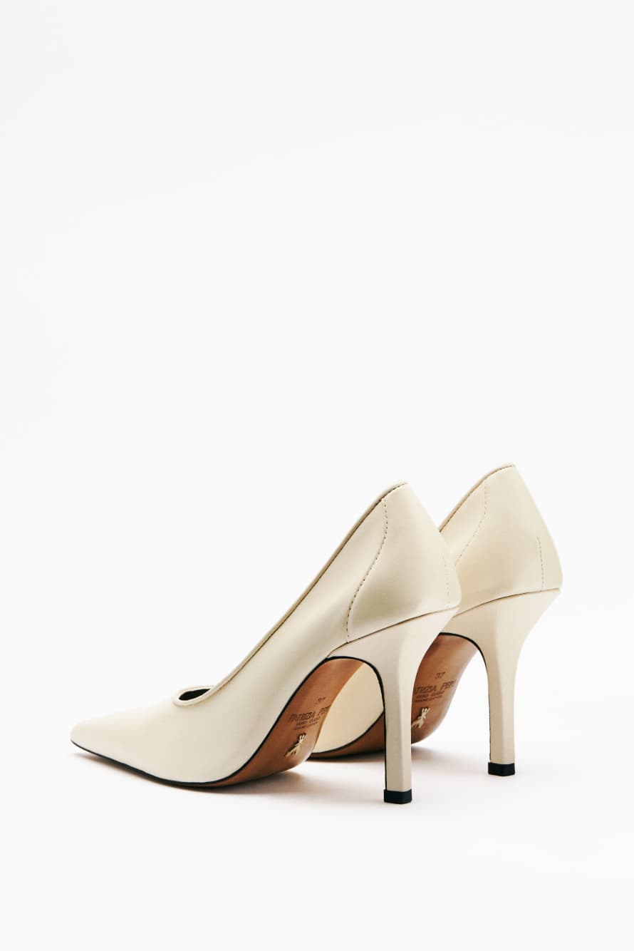 SKIN nappa leather pumps, White, Patrizia Pepe