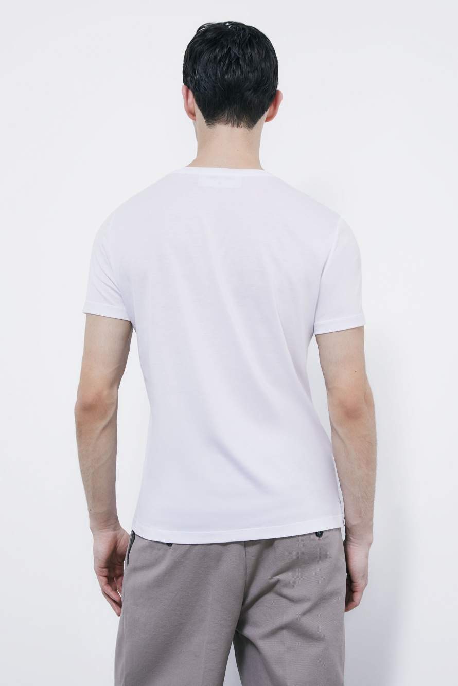 Slim-fit cotton T-shirt, White, Patrizia Pepe