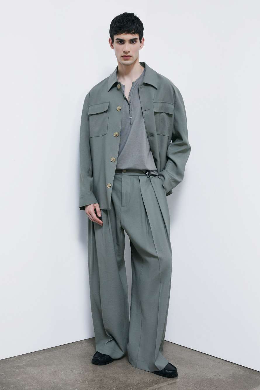 Cotton t-shirt with buttons, Green, Patrizia Pepe