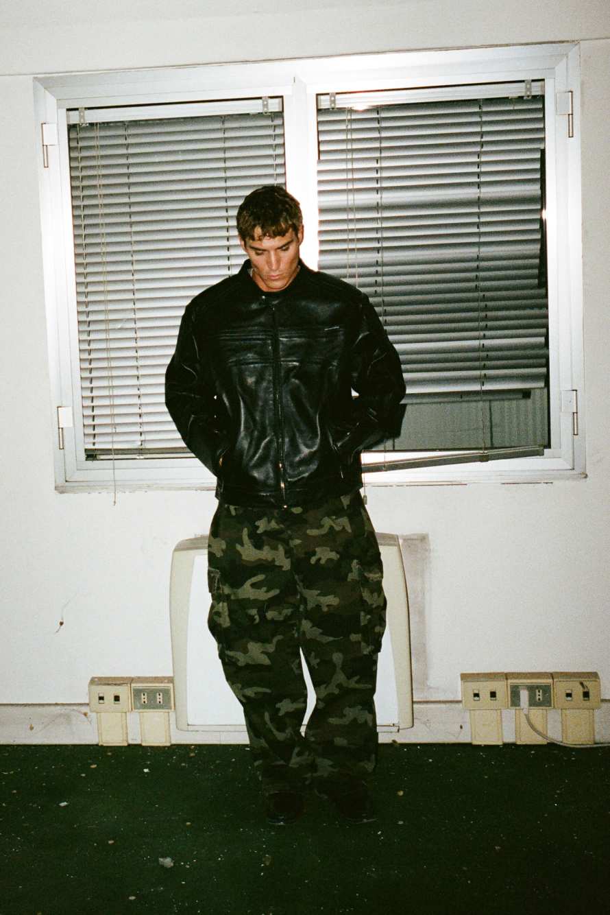 Veste biker en cuir, Noir, Patrizia Pepe