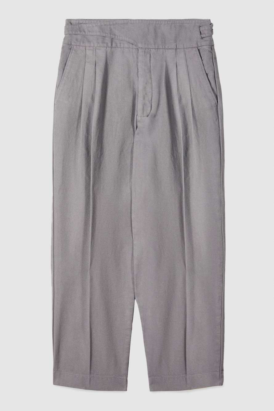 Pantal&oacute;n cargo en algod&oacute;n estructurado, Gris