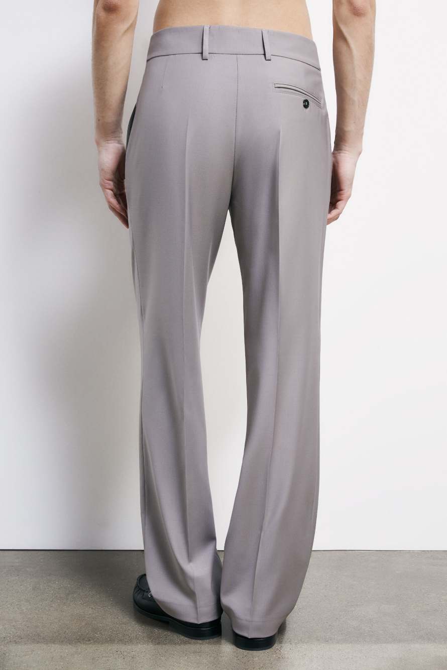 Pantalones ajustados (IM)PERFECTION de lana fr&iacute;a, Gris