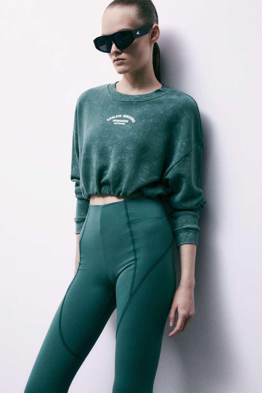 Self Retreat sweatshirt, Green, Patrizia Pepe
