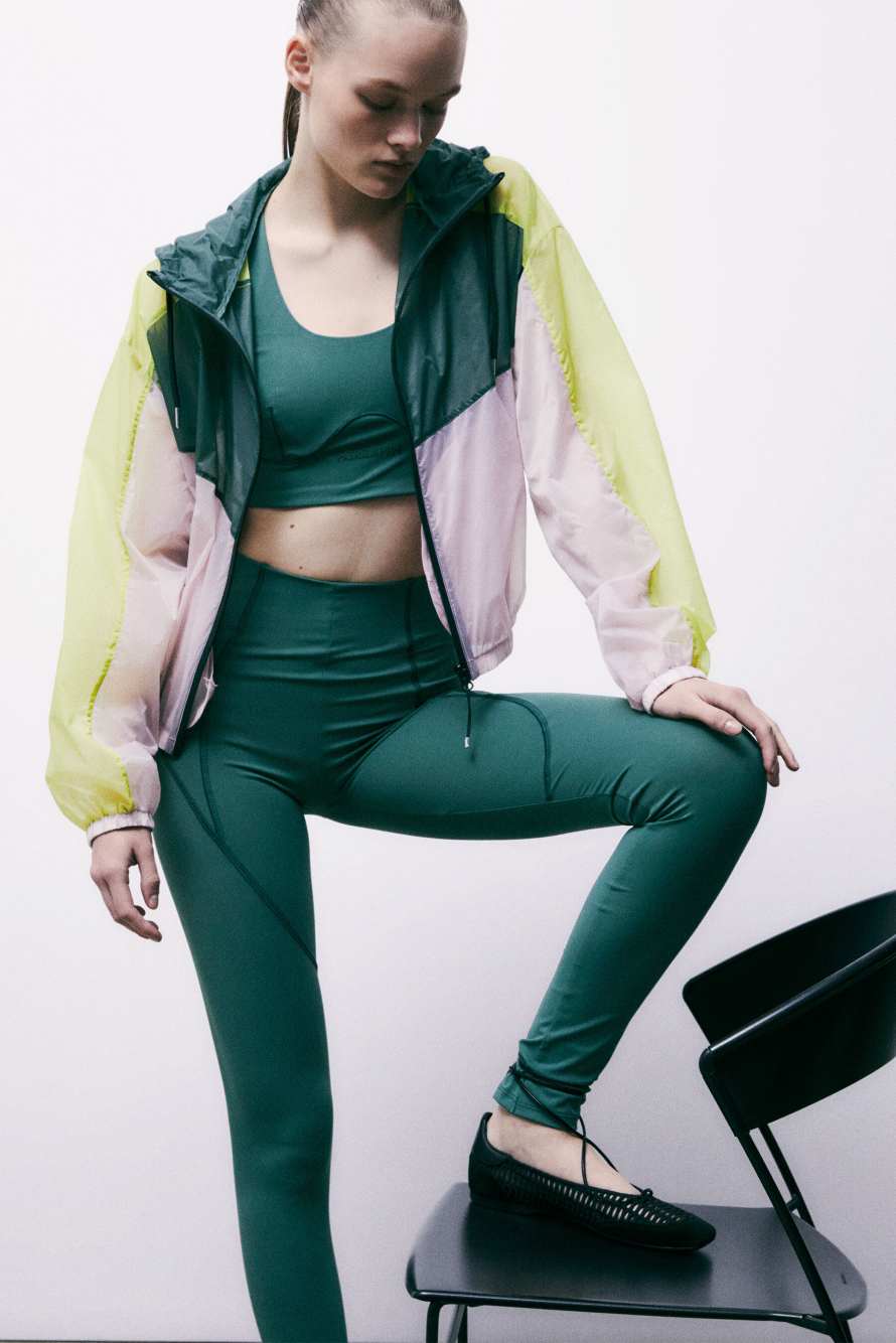 Leggings Self Retreat en jersey stretch, Vert, Patrizia Pepe