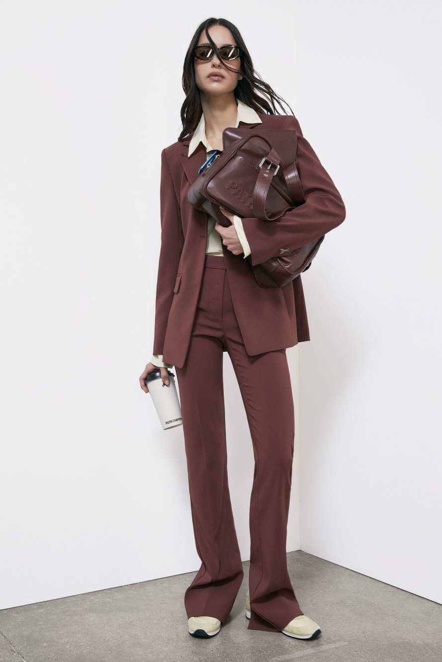 Running SKIN Sneakers '93 in nylon, Vanilla/Black, Patrizia Pepe