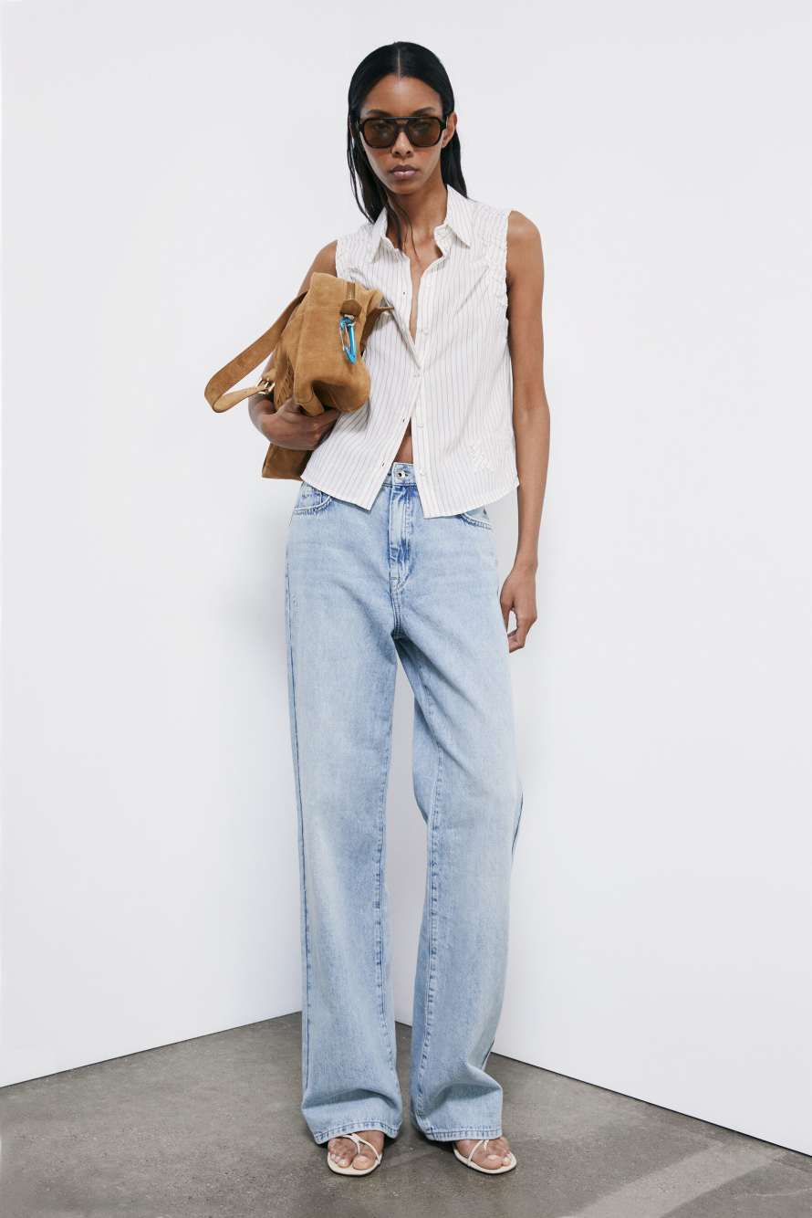 Sleeveless striped shirt, Stripes, Patrizia Pepe