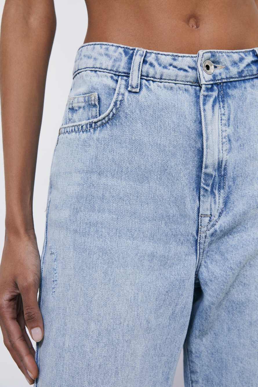 Jean oversize taille basse, Bleu Ciel, Patrizia Pepe